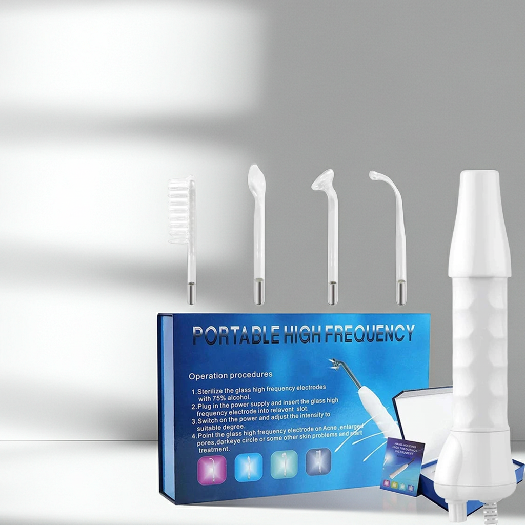 High Frequency Skin Therapy Wand Machine Portable Handheld for Acne Massage Skin Rejuvenation Tightening Wrinkle Reducing Tool