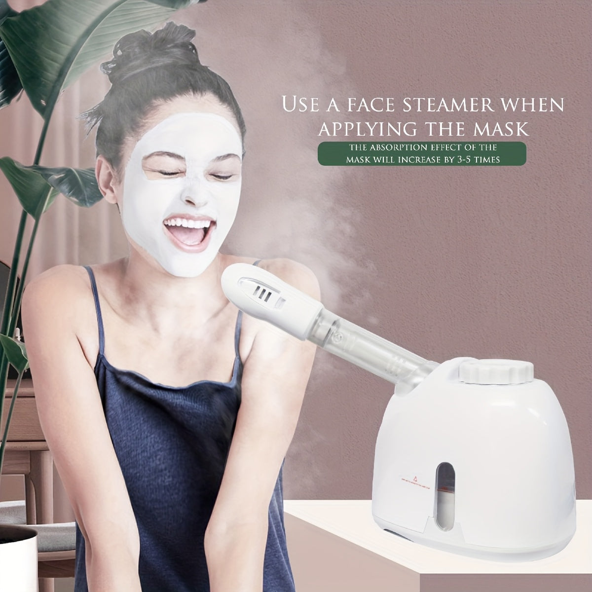 Facial Steamer, Nano Ionic Hot Face Steamer With Extendable Arm&360° Rotatable Sprayer, Professional Face Steamer For Home Facial Deep Cleaning, Protable Face Humidifier For Salon And Spa