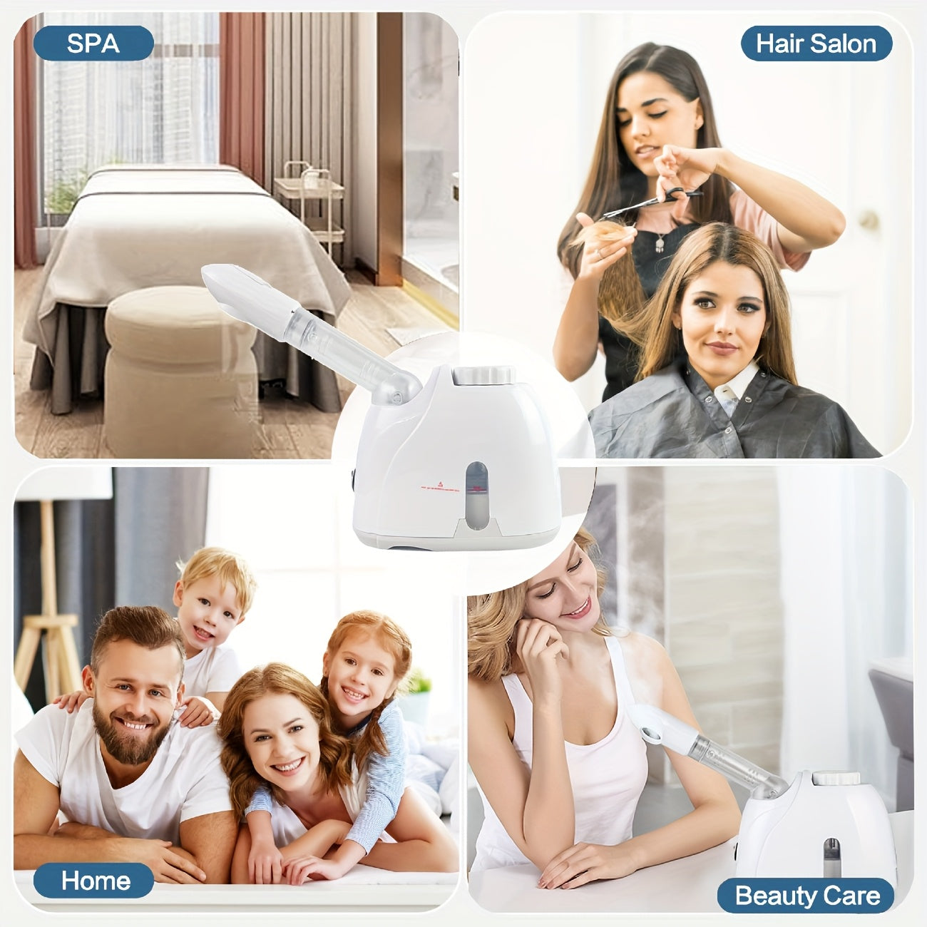 Facial Steamer, Nano Ionic Hot Face Steamer With Extendable Arm&360° Rotatable Sprayer, Professional Face Steamer For Home Facial Deep Cleaning, Protable Face Humidifier For Salon And Spa